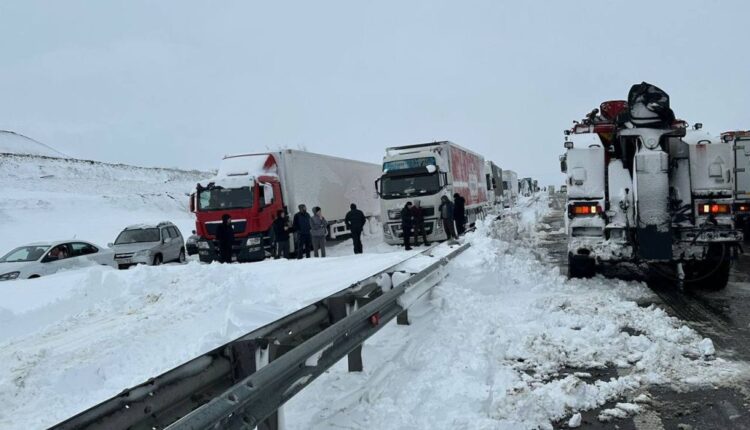 Мощный снегопад в Ростовской области парализовал трассу М-4